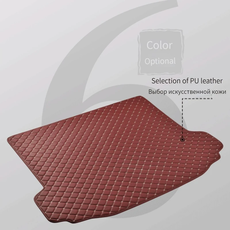 

YOTONWAN Waterproof Custom Leather Car Trunk Mat For VW All Models Polo Golf 7 Tiguan Touran Jetta CC Beetle Ww Auto Accessories