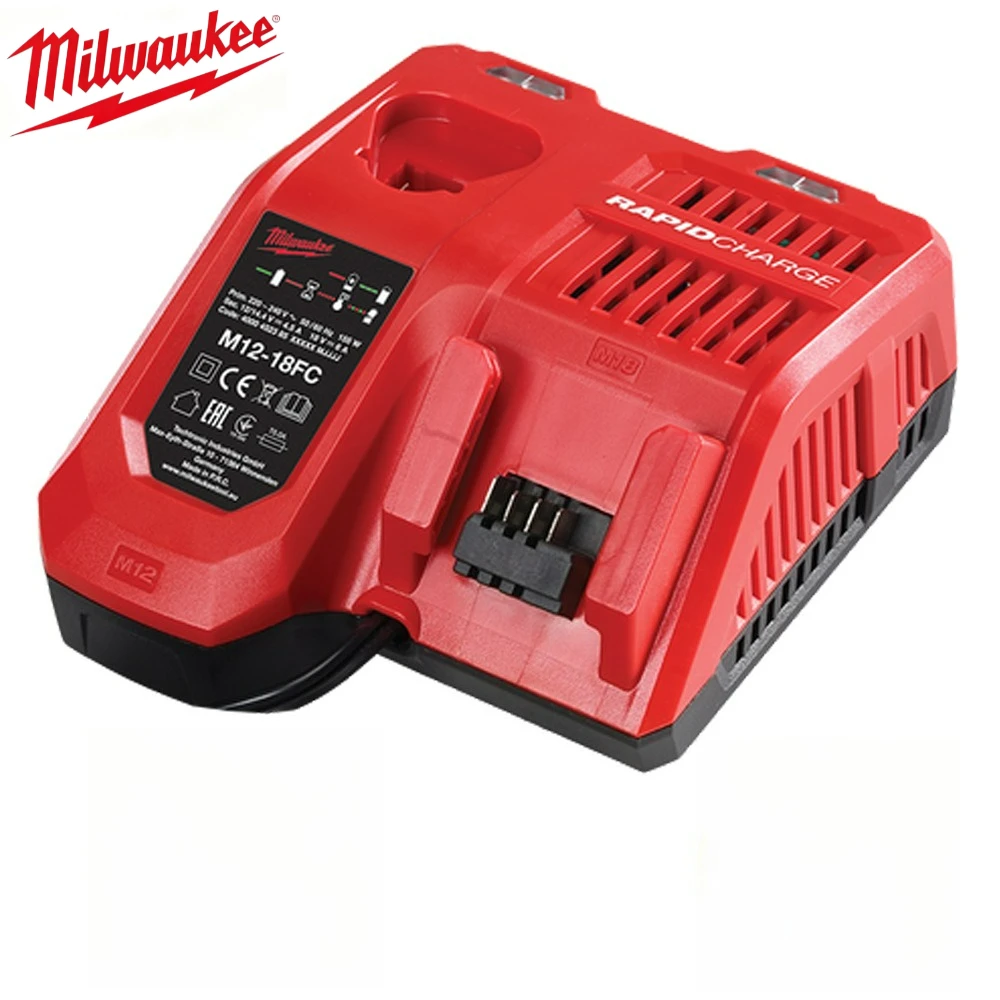 Milwaukee M12-18C Li-ion Battery Charger 12 V 14.4V 18V C1418C 48-11-1815/1828/1840 M&18 M&14 M&12 L
