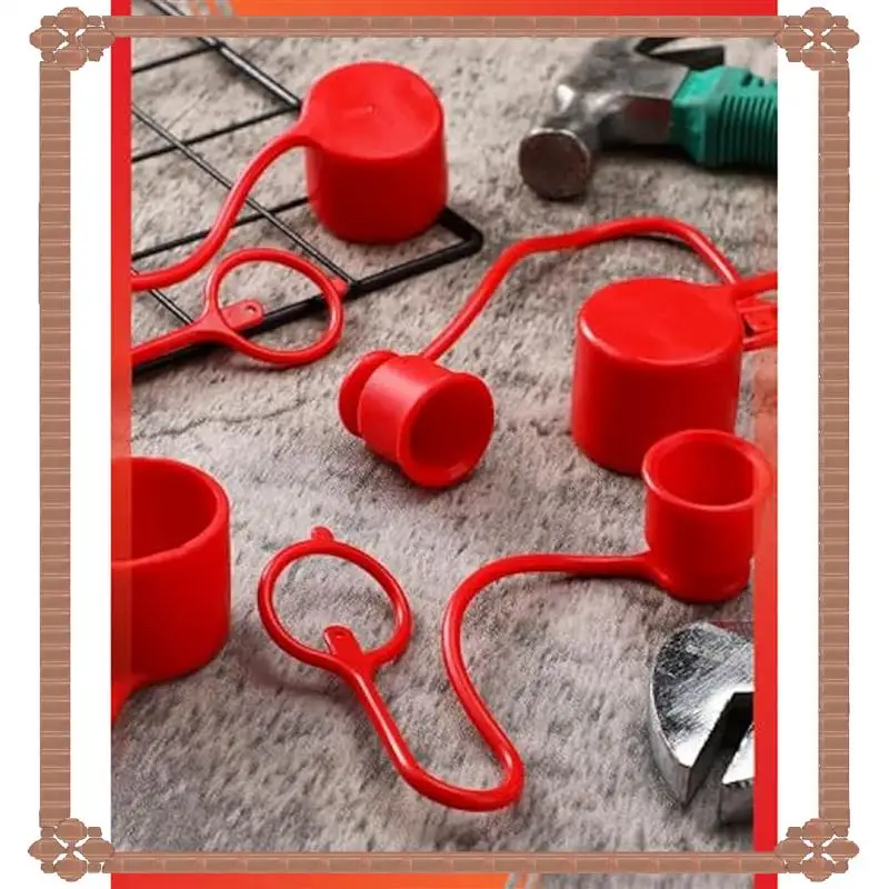 Consegna in 24 ore 8 set Tappi antipolvere e tappi per accoppiatore idraulico da 1/2 pollici Cappucci antipolvere idraulici resistenti per accoppiamenti idraulici