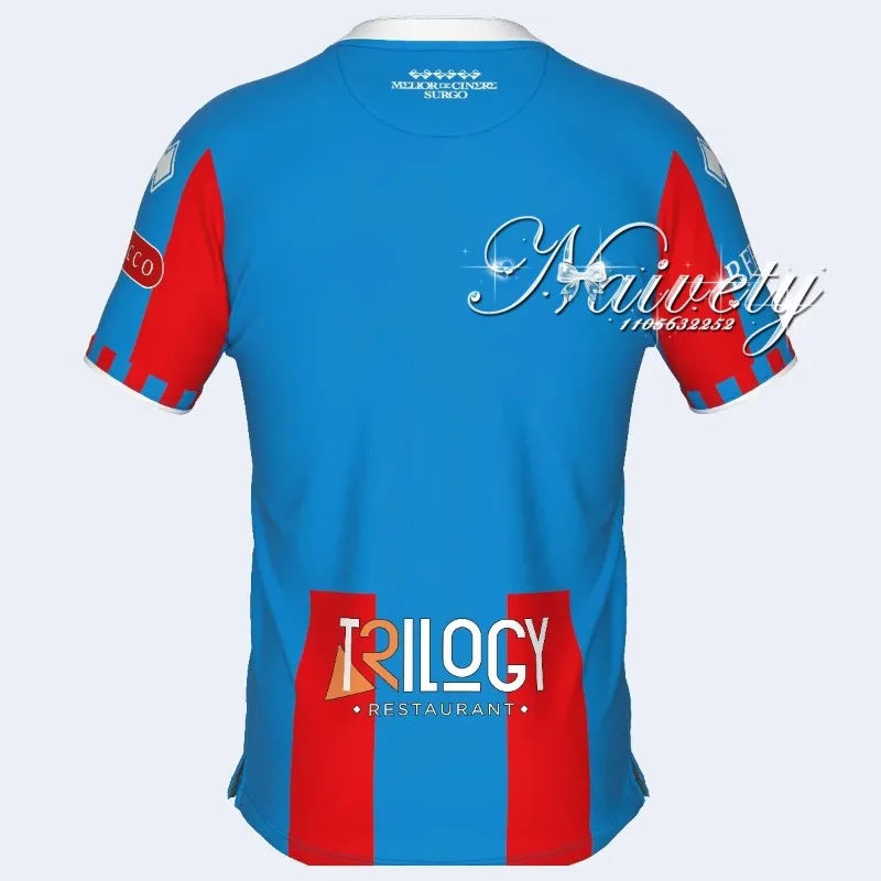 جديد بعيدا مروحة جيرسي لموسم كاتانيا 2026/25 الأزرق الداكن ثلاثية الأبعاد عالية الوضوح مطبوعة للجنسين تي شيرت الرياضة التجفيف السريع تي شيرت #2