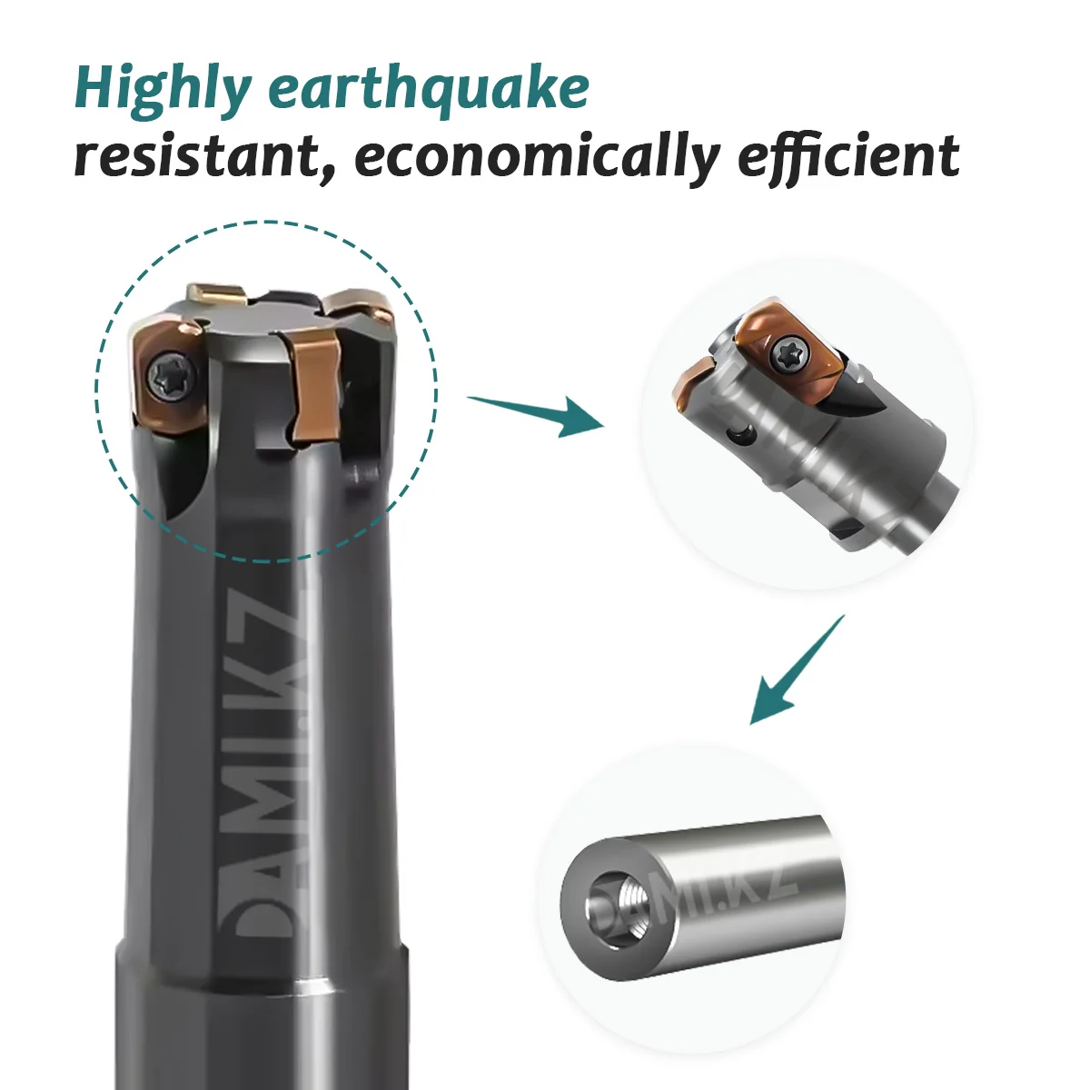 EXN02R EXN03R Fast Feed Milling Cutter Rod High Efficiency Rough Milling Tool Rod LNMU0202 LNMU0303 CNC Carbide Milling Inserts
