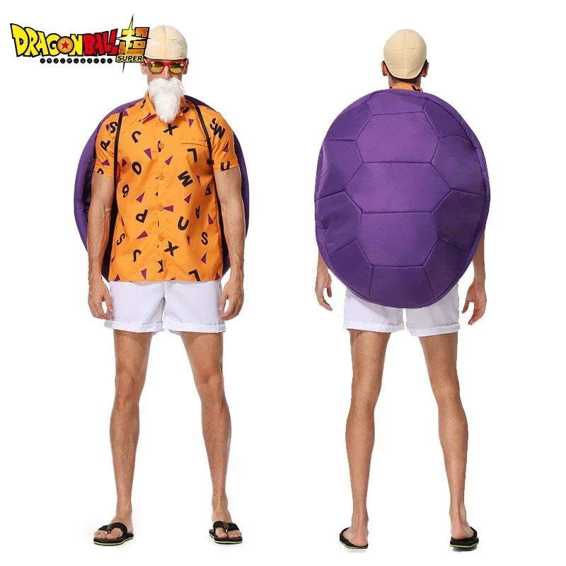 Master Roshi Cosplay Costumes Anime Halloween Carnival Party Cos Costumes Cartoon Men Stage Performance Clothes Gift