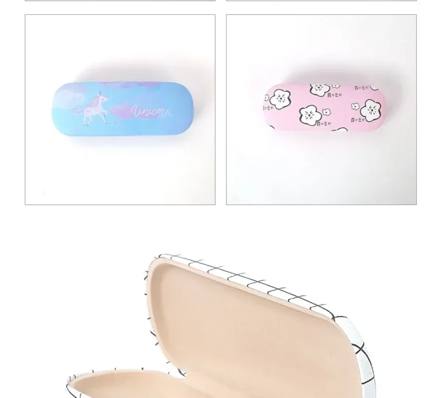 Sailor Moons 안경 상자 만화 애니메이션 인쇄 하이 엔드 가죽 안경 케이스 안티 스트레스 편리한 소녀 보관 상자 선물