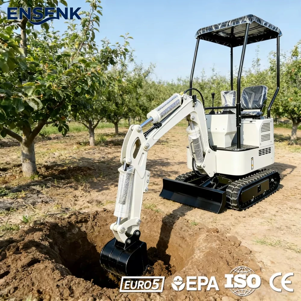 

Mini Excavator For Construction 0.8Ton 1.5Ton 2.0Ton Kubota Engine Crawler Garden Machine Digger Hydraulic EPA CE