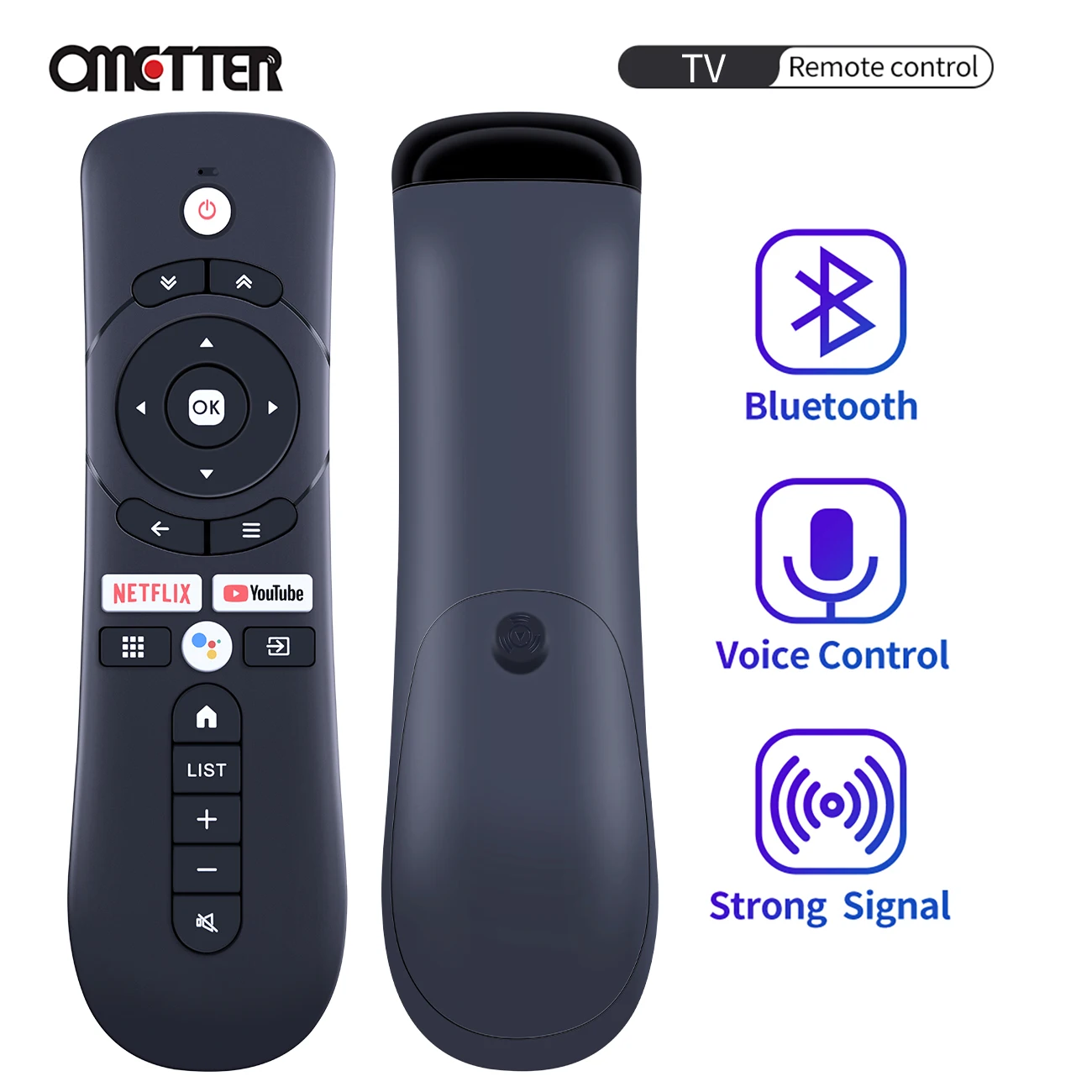 

New Voice Bluetooth Remote Control For Syinix RC-201BV 4K UHD Android HDTV TV
