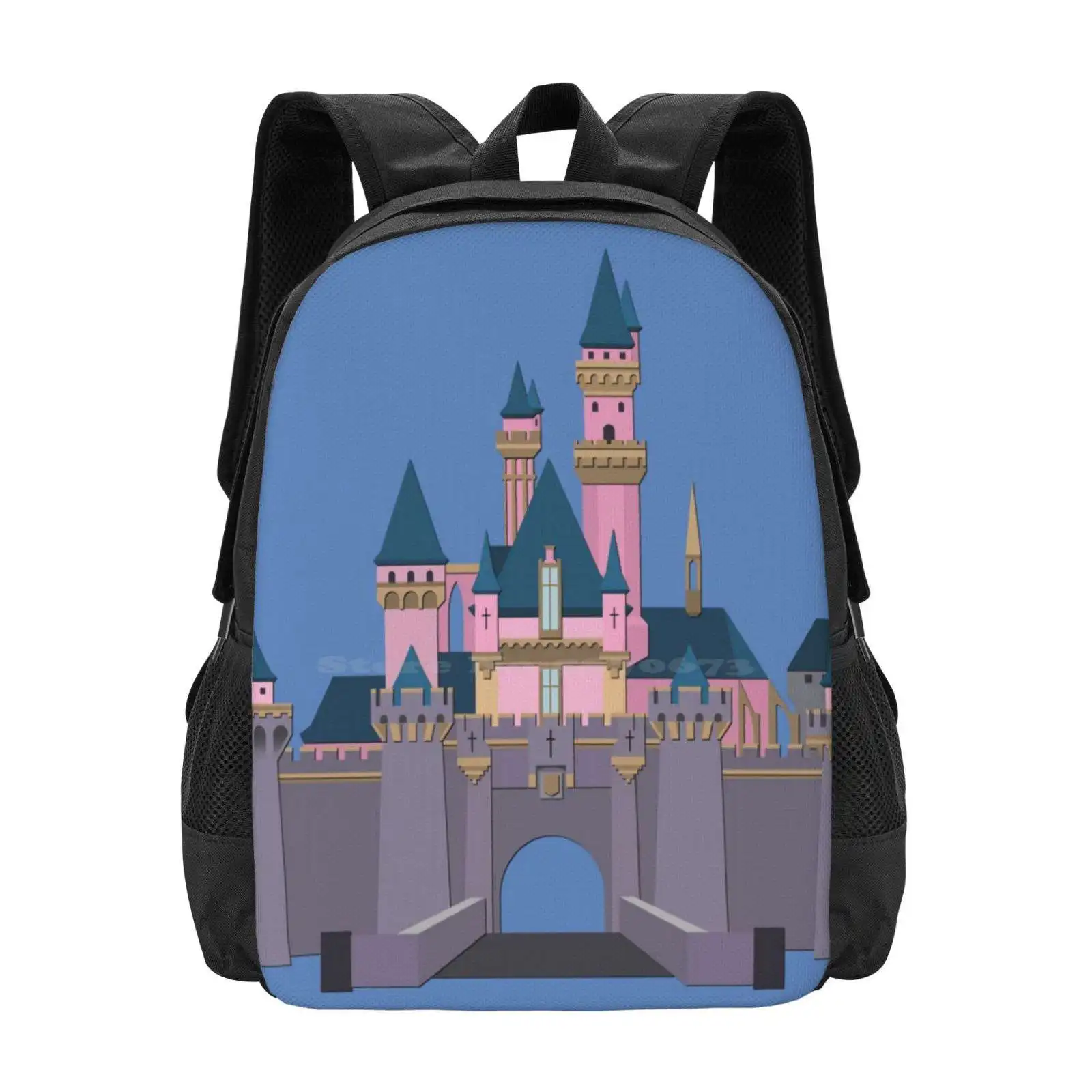 Sleeping Beauty Castle ( 1955 ) Hot Sale Backpack Fashion Bags Attraction Castle Sleeping Beauty Fantasyland Walkthrough