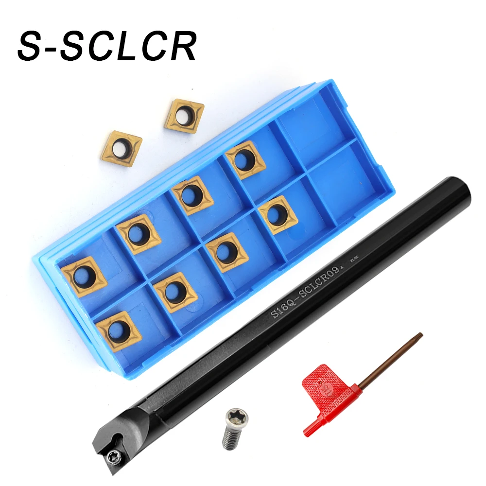 S06K-SCLCR06 S06K S07K S08K S10K S12M R / L 95 Degree Spiral Turning Tool Holder SCLCR06 Boring Bar CCMT060204 Lathe Milling Cut