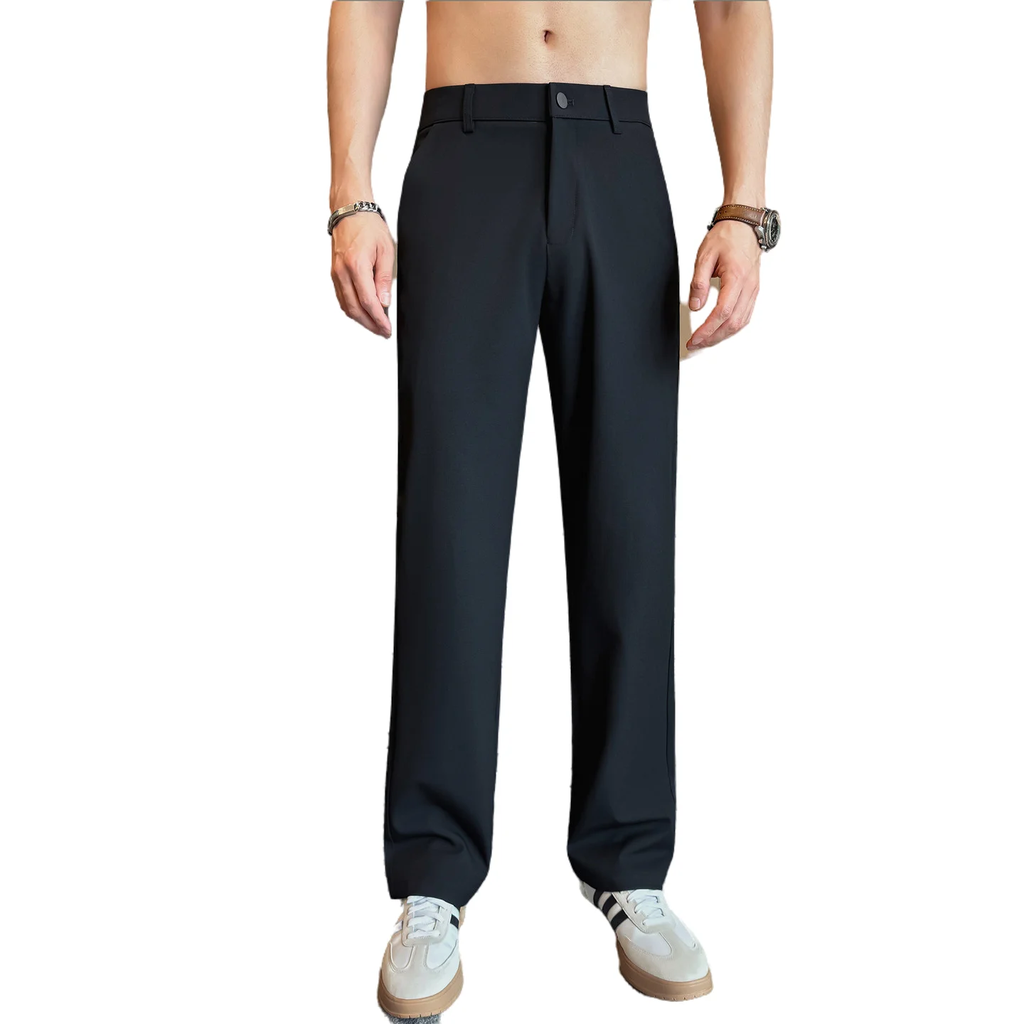 Street Fashion Urban - Men's Elastic Waist Trousers Spring Summer