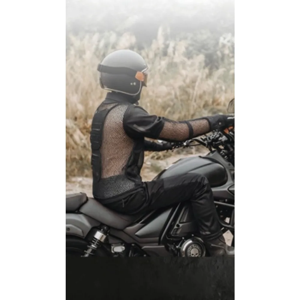 سترة كاجوال لركوب الدراجات النارية مع وسادات واقية: مضادة للصدمات، شبكية قابلة للتنفس #3