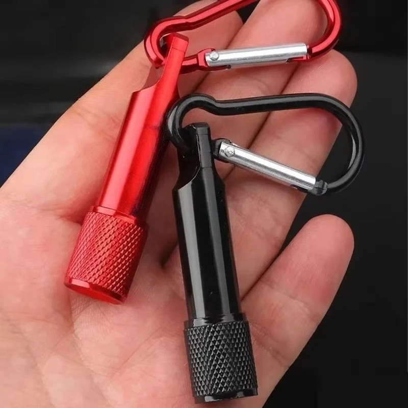 Mini Portable Torch Keychain Pendant with battery Light Small led flashlight Car Key Chain Pendant Key Ring mini flashlights