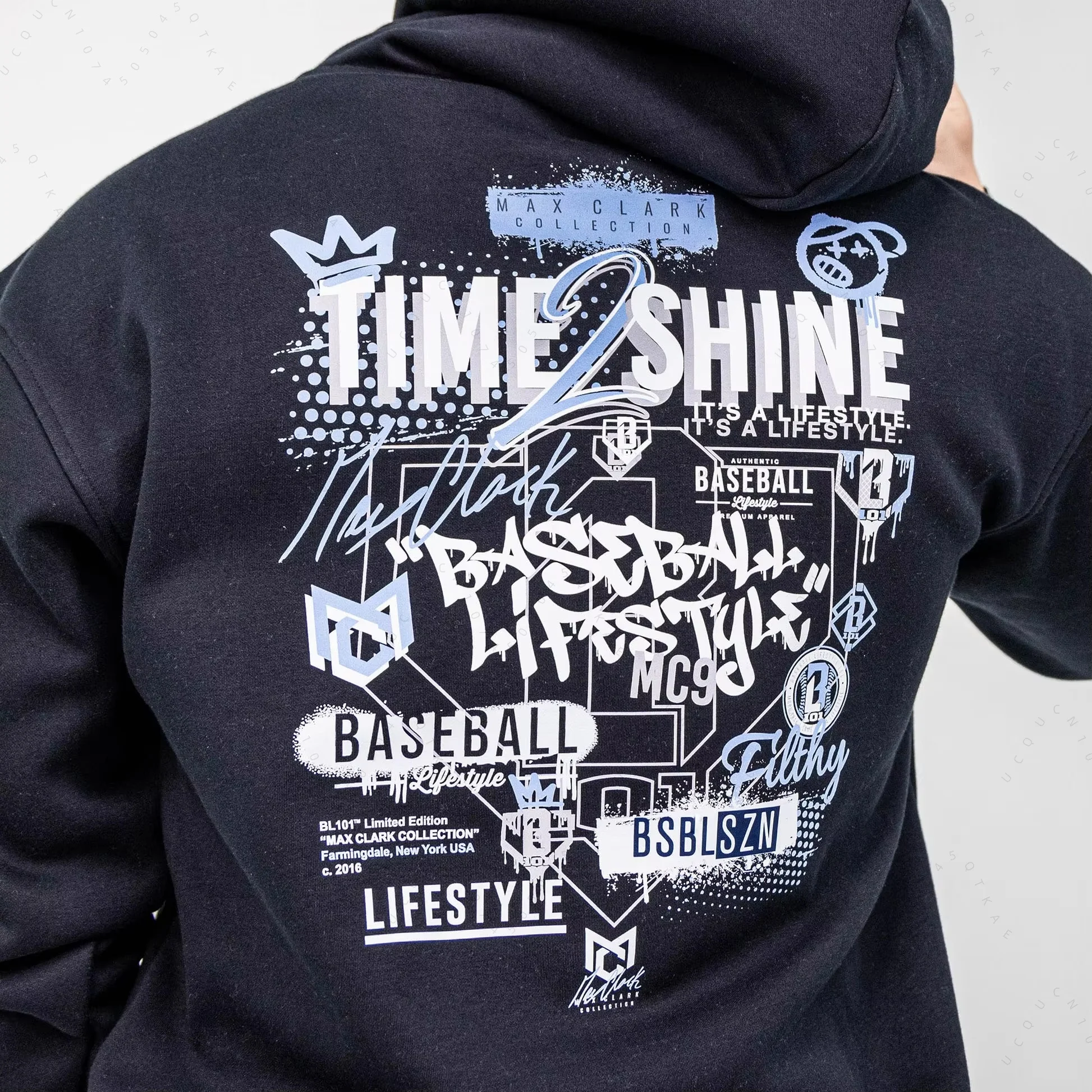 

Hot Selling New Children's Baseball Hoodies Time 2 Shine Icons Hoodie Loose Top Cotton Basic Hoodie Autumn Winter Sports Sweater