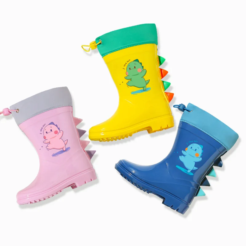 Cartoon Cute Dinosaur Unicorn Children Rain Shoes for Boys Girls Waterproof EVA Rubber Non Slip Toddler Kids Rain Boots