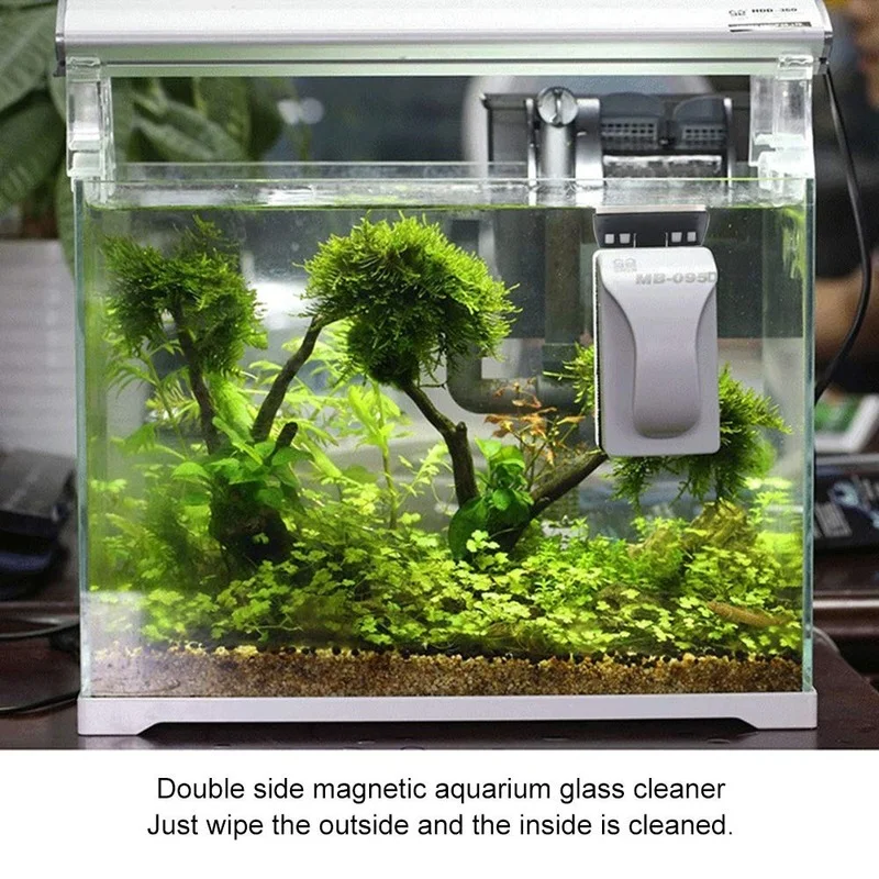Schwimmende, stark magnetische Aquarium-Glasreinigungsbürste, Fischbeckenreiniger, Aquarium-Reinigungsbürste, Schaber für Aquarien