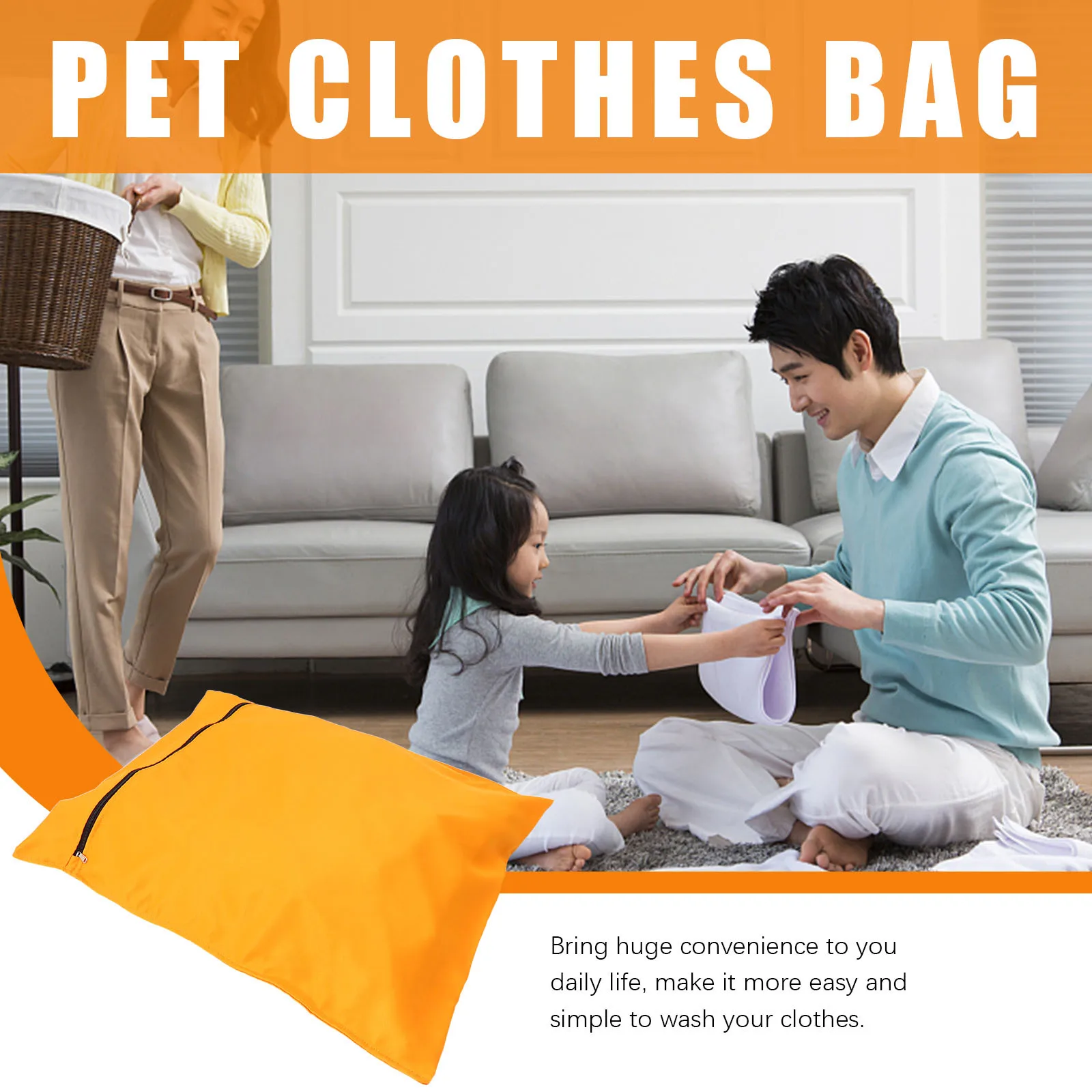 

Pet Wash Bag Large Capacity Polyester Laundry Bag Household Travel Storage Holder Pet Clothes Wash Laundry Bags