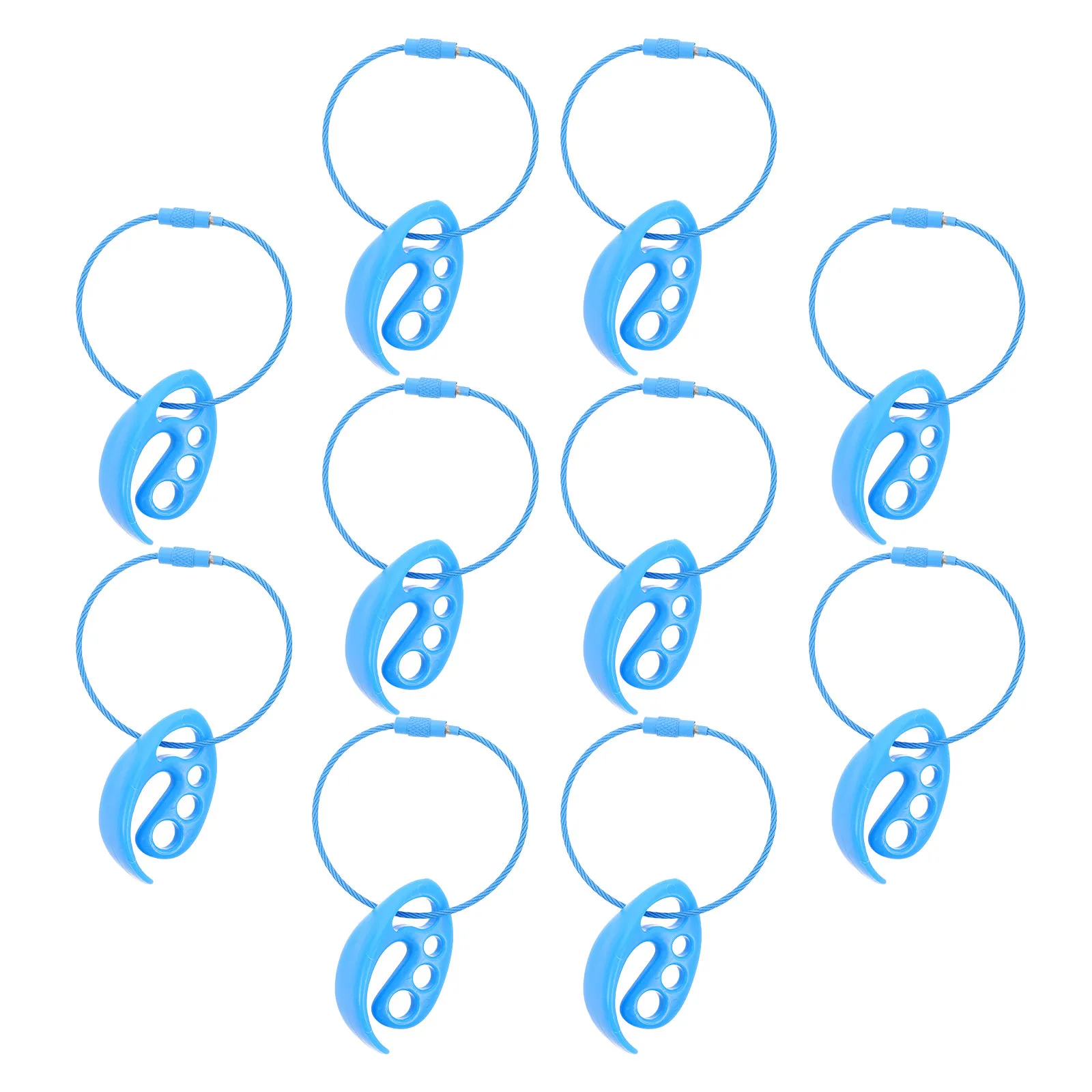 

Набор из 10 прочных портативных держателей для летающих дисков, крепление для рюкзака, для походов и кемпинга, легкий спортивный аксессуар