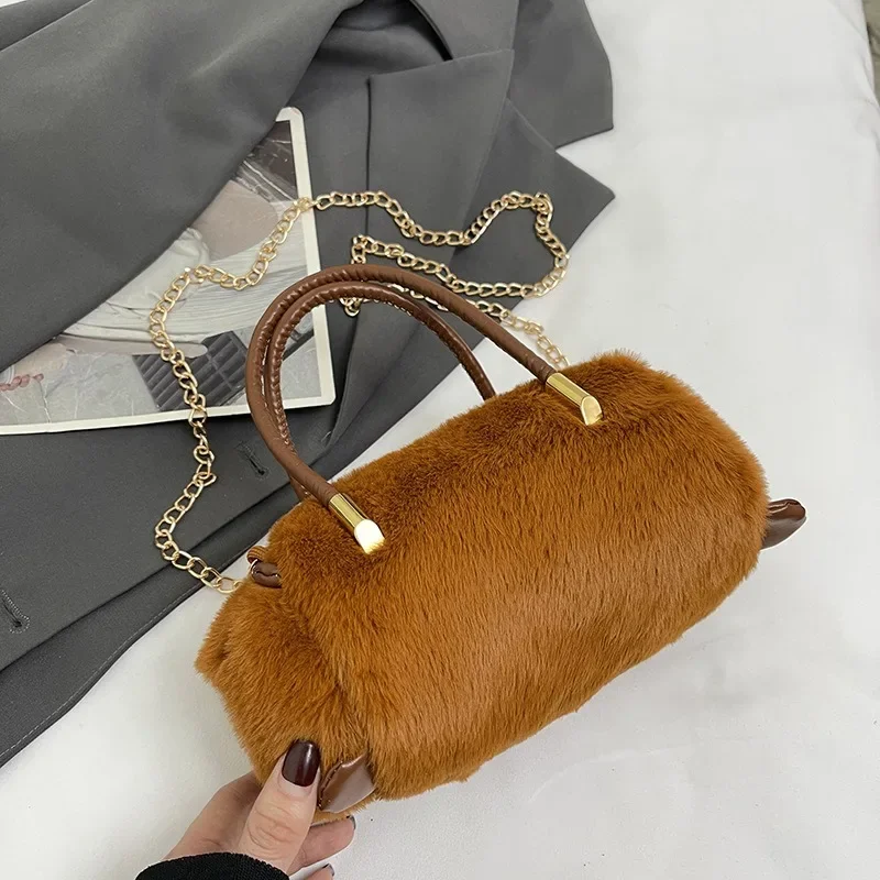 Kapybara Plush Crossbody Bag New Cute Plush Kapybara Bucket Bag Large Capacity Capybara Shoulder Crossbody Bag Bucket Bag