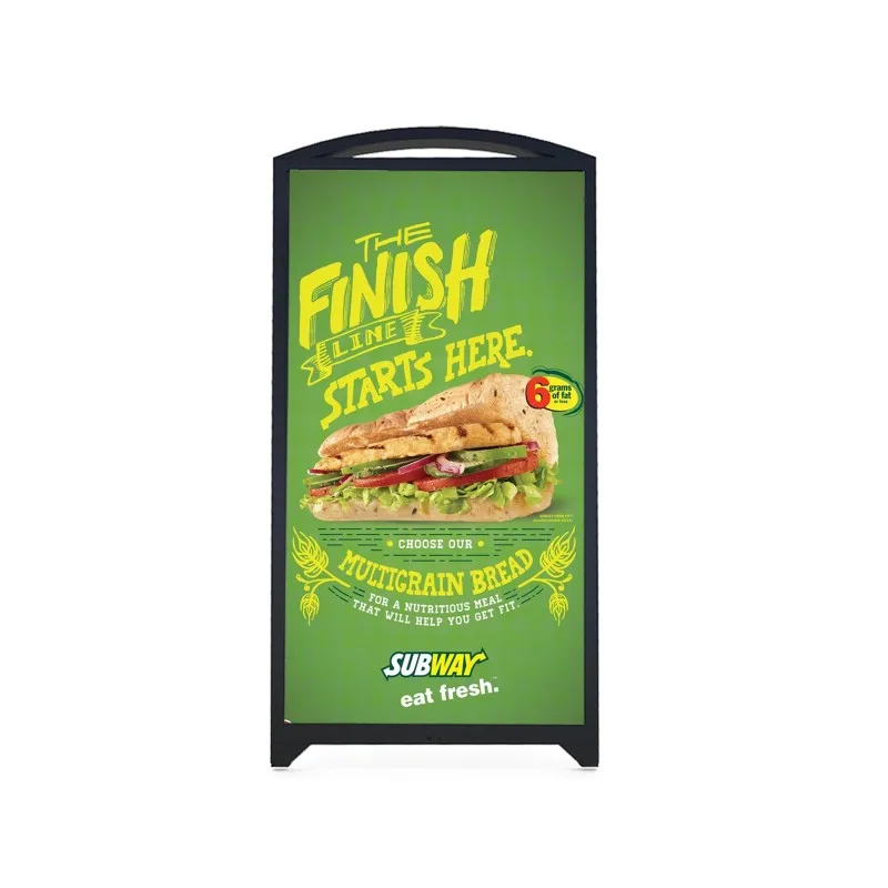//Outdoor Indoor Portable IP65 Touch Screen LCD Wheeled Poster For Digital Signage Billboard Advertising (OEM/Agency)