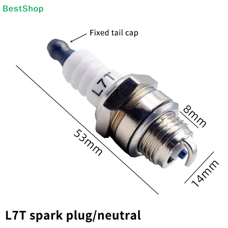 〔R〕L7T Spark Plug for Two-Stroke Engines - Replacement for Chainsaw, Trimmer, Lawn Mower