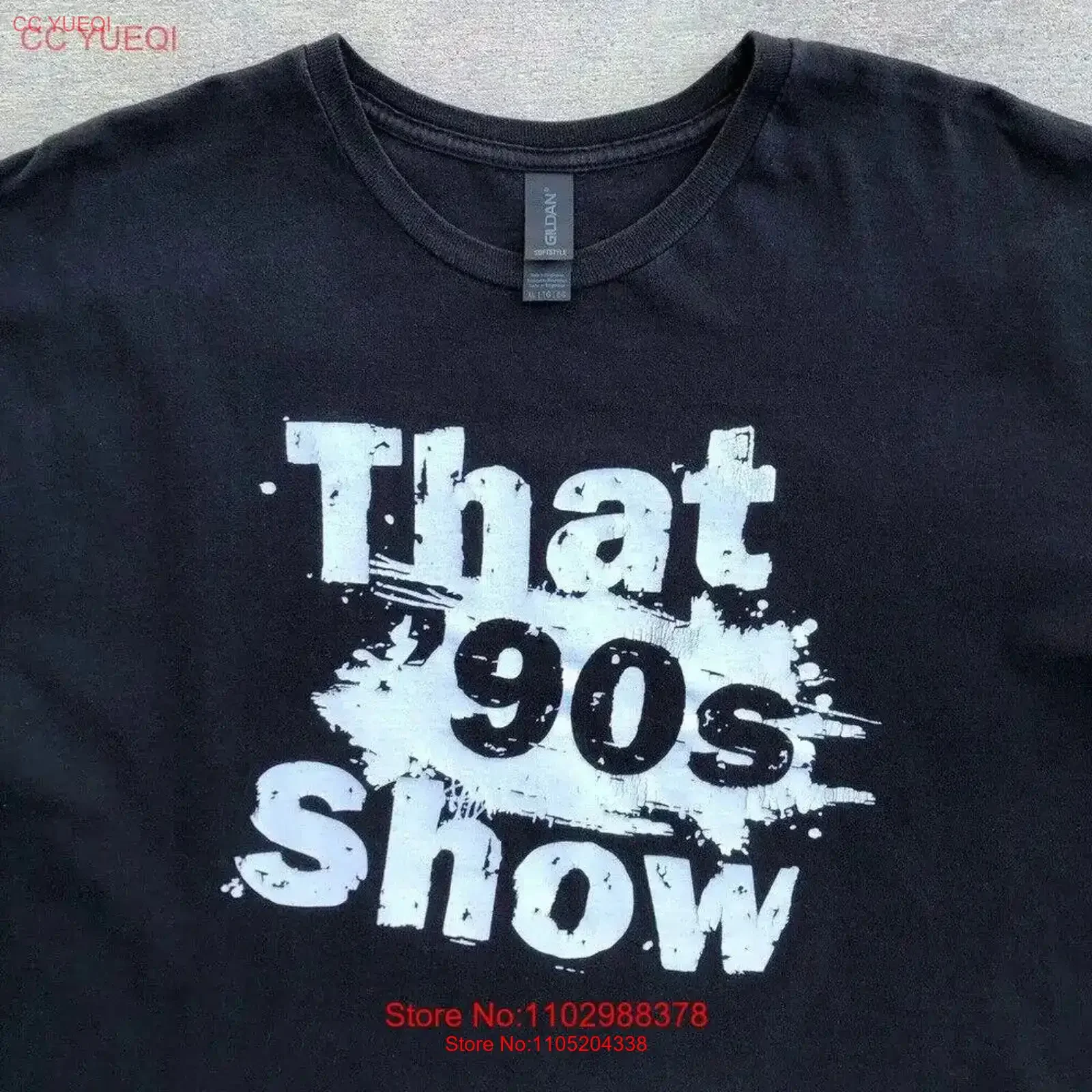 

Черная промо-футболка Panavision That 90s Show Crew Member, размер XL, винтажная стираная уличная одежда, дышащая, слегка винтажная, стираная