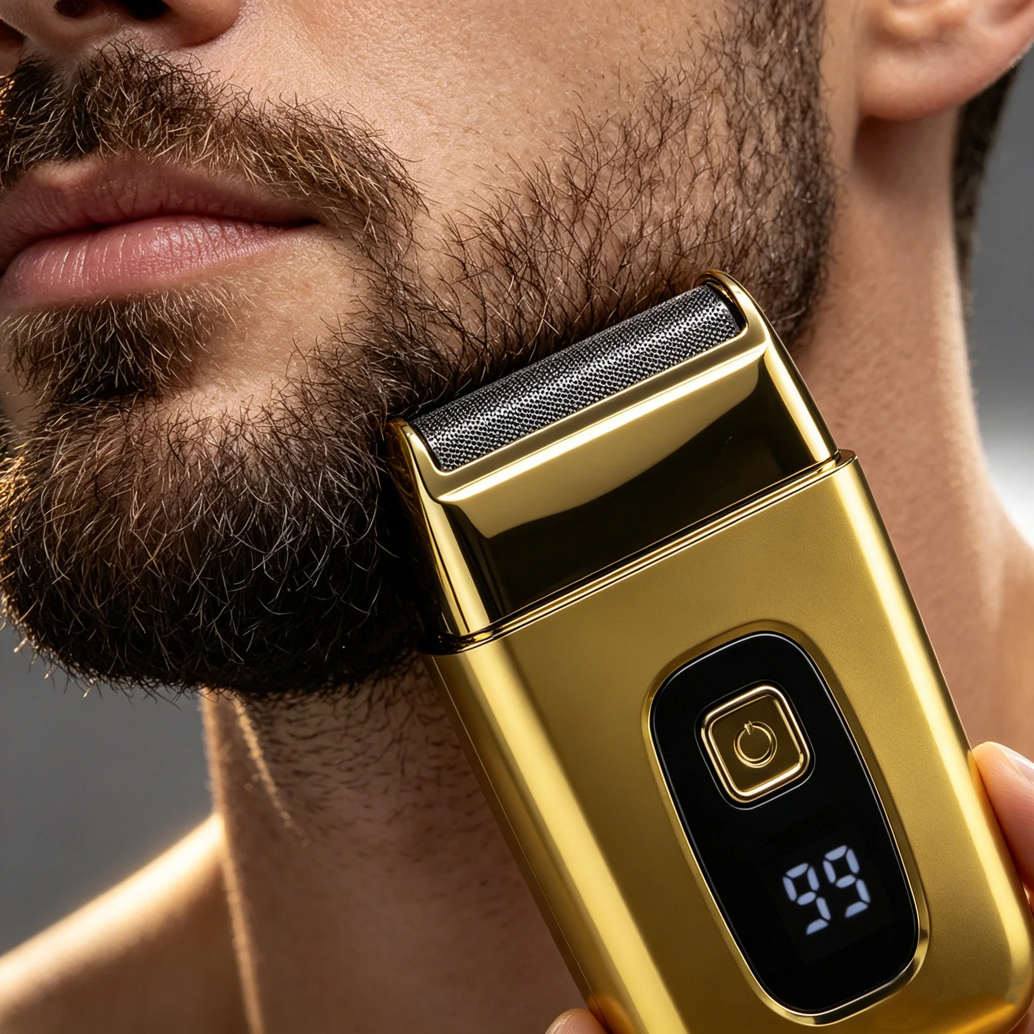 3‑In‑1 USB Rechargeable Men Hair Cutting Kit Pro Clipper T‑Blade Trimmer Foil Shaver with 8 Guide Combs for Home Salon Beard