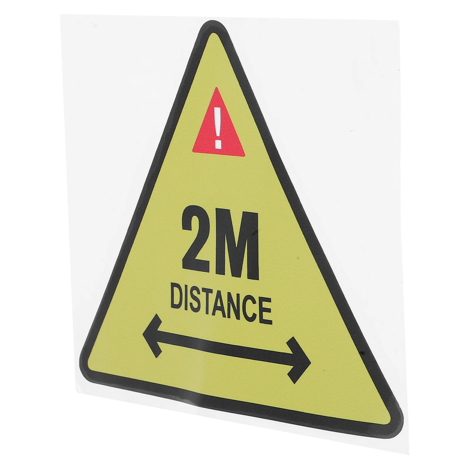 

Safety Distance Label Sticker 2 Meters Away High Adhesive Waterproof Warning Sign For Business Indoor Outdoor Use Bright