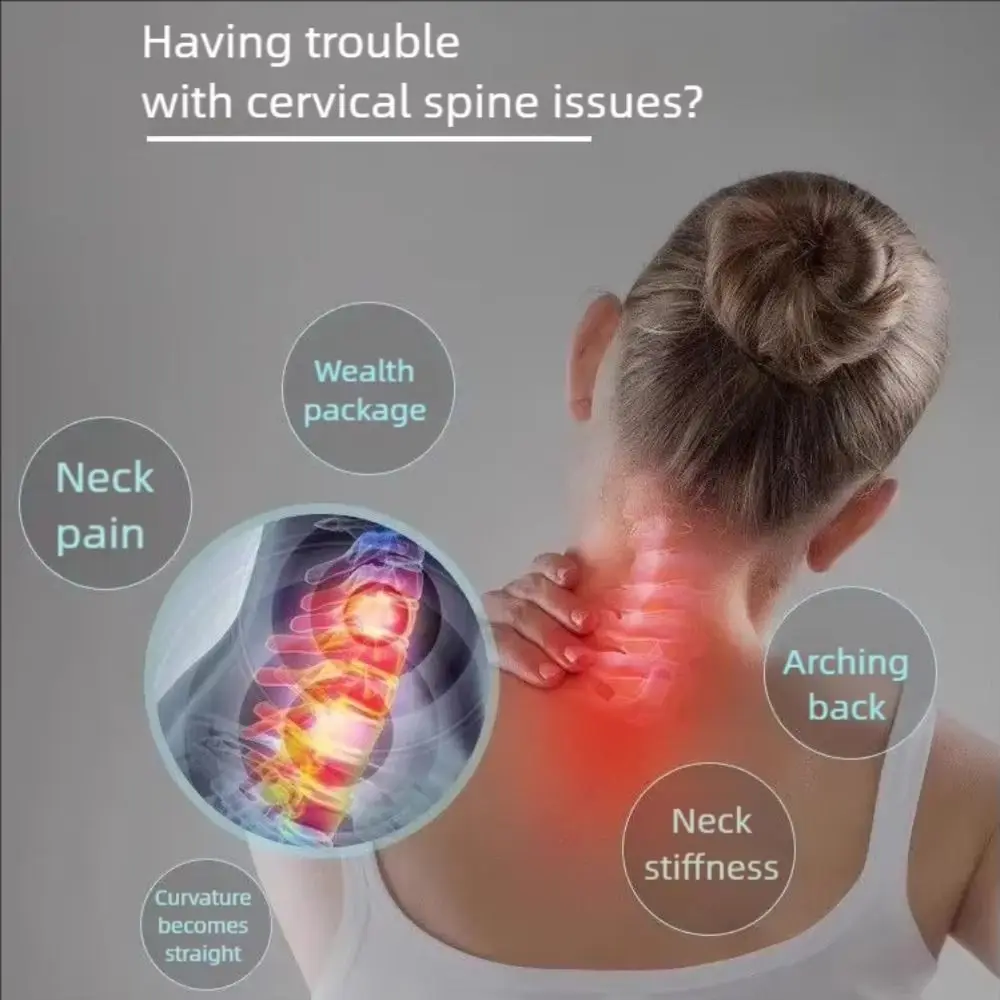 

Ортопедическая подушка для шеи с контурным дизайном, эргономичная поддержка, эффект памяти, комфортная, дышащая, для сна