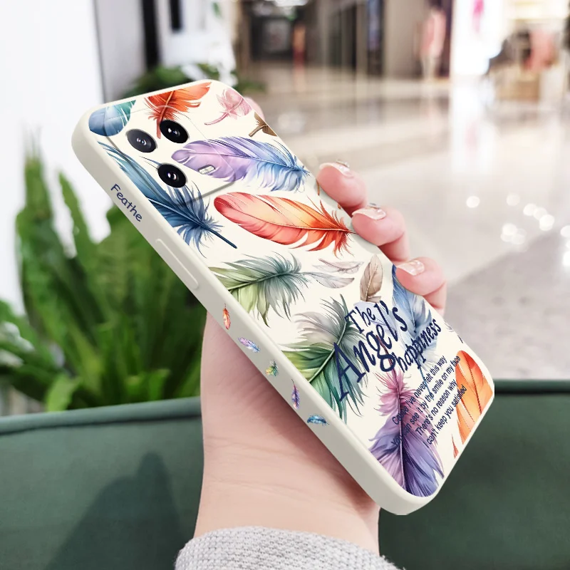 Funda de teléfono de Ángel colorida para Xiaomi Mi 15 14 14T 13 13T 12 12X 12T 12S 11 11T 10 10T 9 9T Pro Lite cubierta de silicona líquida