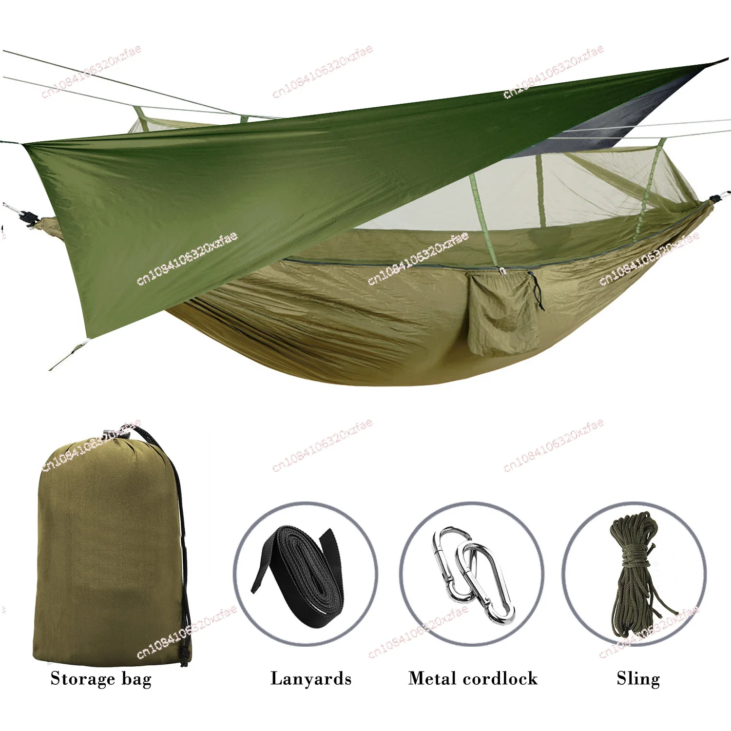 Multifunctional canopy tarpaulin for outdoor hammocks, household sunscreen tents, camping, wild beach sunshade cloth