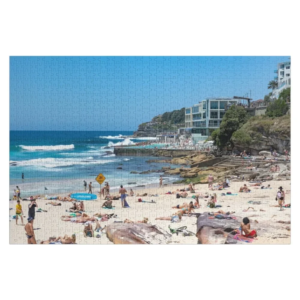 

Bondi Beach and Bondi Icebergs, Sydney Australia Jigsaw Puzzle Custom Name Child Toy Personalised Jigsaw Puzzle