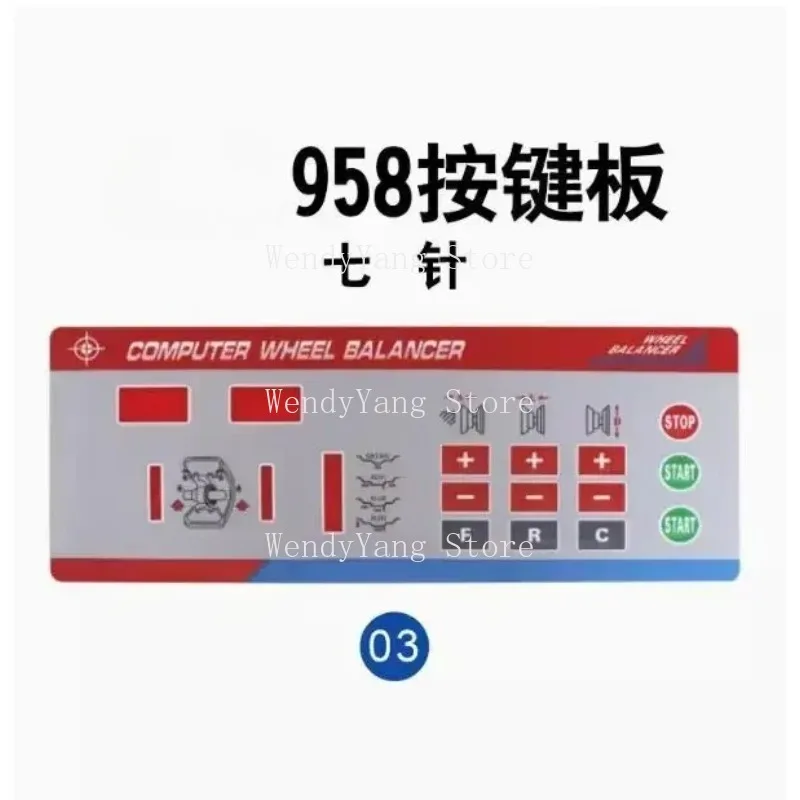 Suitable for 1PC Dynamic Balancing Machine Accessories, Tire Dynamic Control Panel, Operation Keyboard Button, Touch Switch