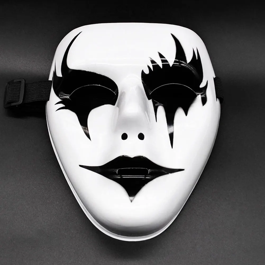 

3pcs Painted Masks for Halloween Cosplay Parties Scary Mask Adult Costume Plastic Party Mask Decor Face Masks