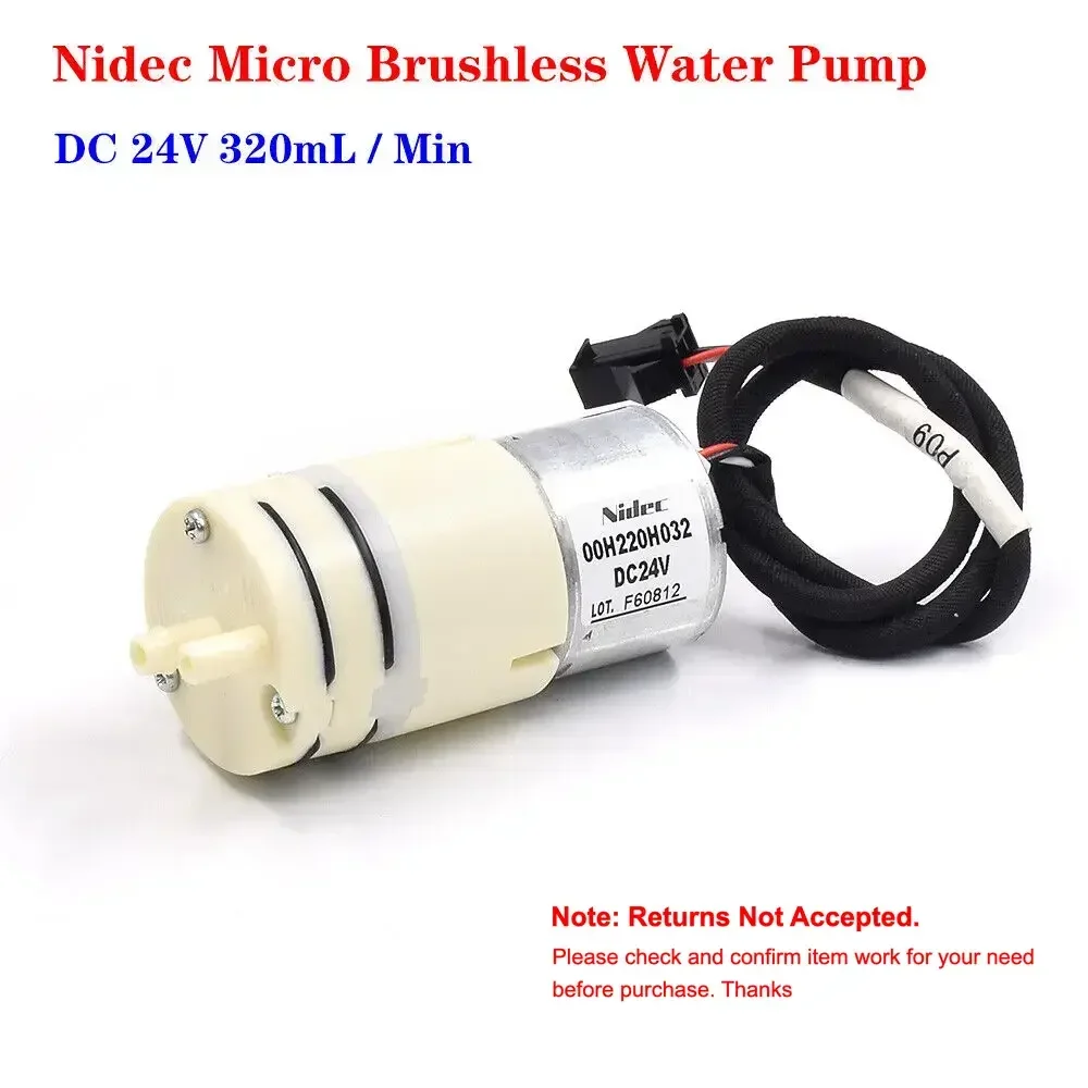 DC 24V Nidec 00H220H032 Mini Mute Brushless Motor Suction Water Pump PWM Control