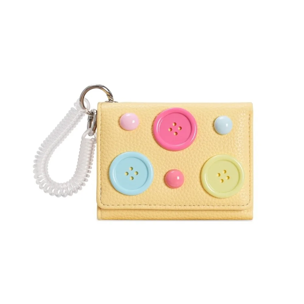 Fashion PU Leather Short Wallet Multi Card Slots Large Capacity Money Bag Dopamine Cute Clutch Purse for Women Girls