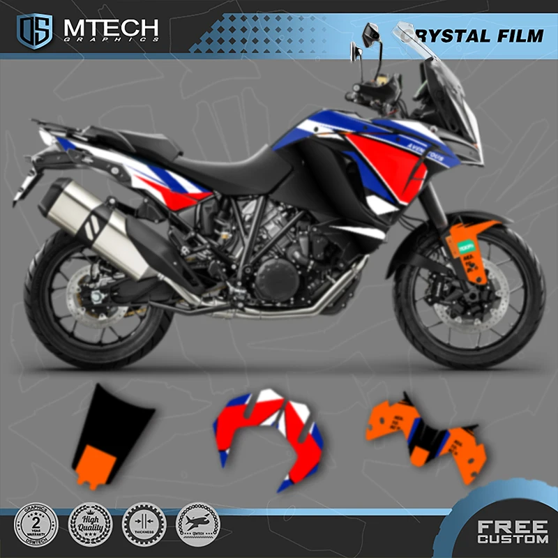 

DSMTECH Custom Motorcycle Graphics For KTM 2017 2018 2019 2020 ADV1290-R-S 17-20 ADV1290 Decals Stickers Kits 003
