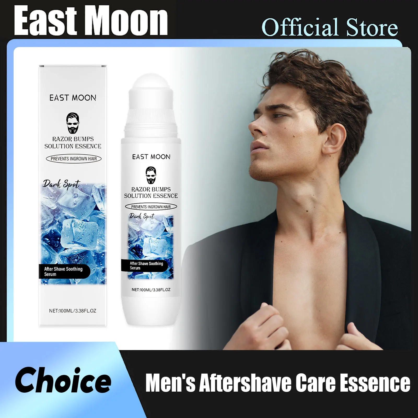 

Эссенция для ухода после бритья East Moon Men: уменьшение раздражения, увлажнение, успокоение сухой кожи, ингибитор роста волос, питание и восстановление после бритья.