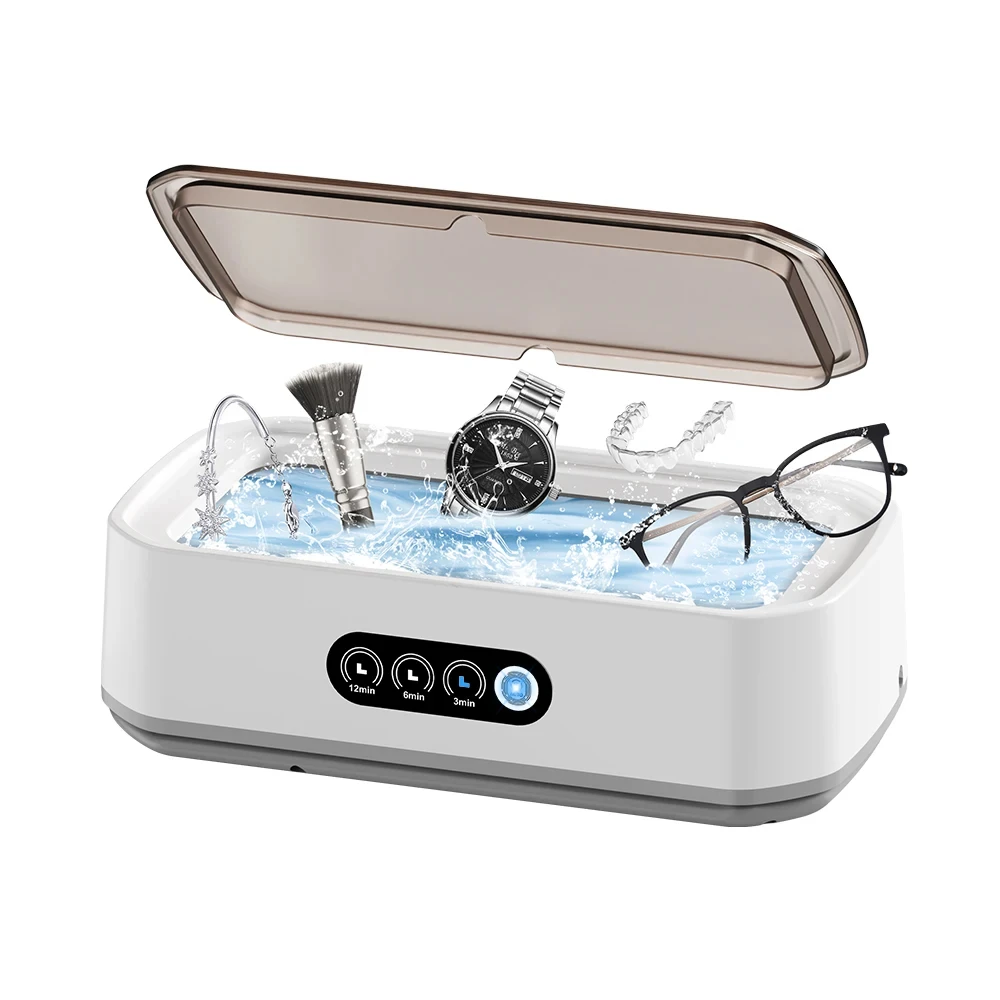 2026 NEW Ultrasonic Cleaner Machine Eyeglass 650ml Mini High-frequency Vibration Cleaning for Glasses Jewelry Denture Pacifier