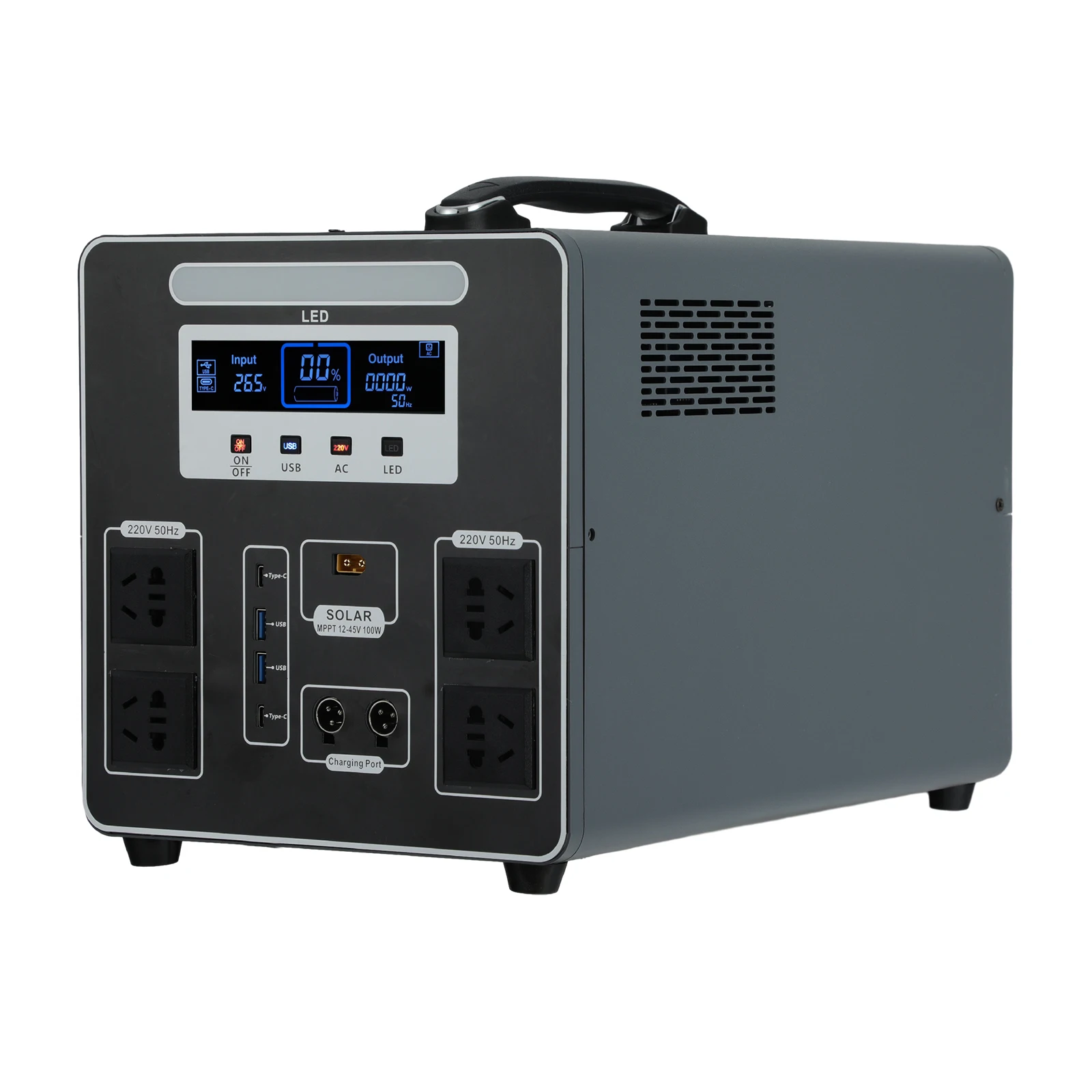 Portable Power Station 1500W with Solar Panels 1000W to 2000W Solar Energy Generator Lifepo4 Series