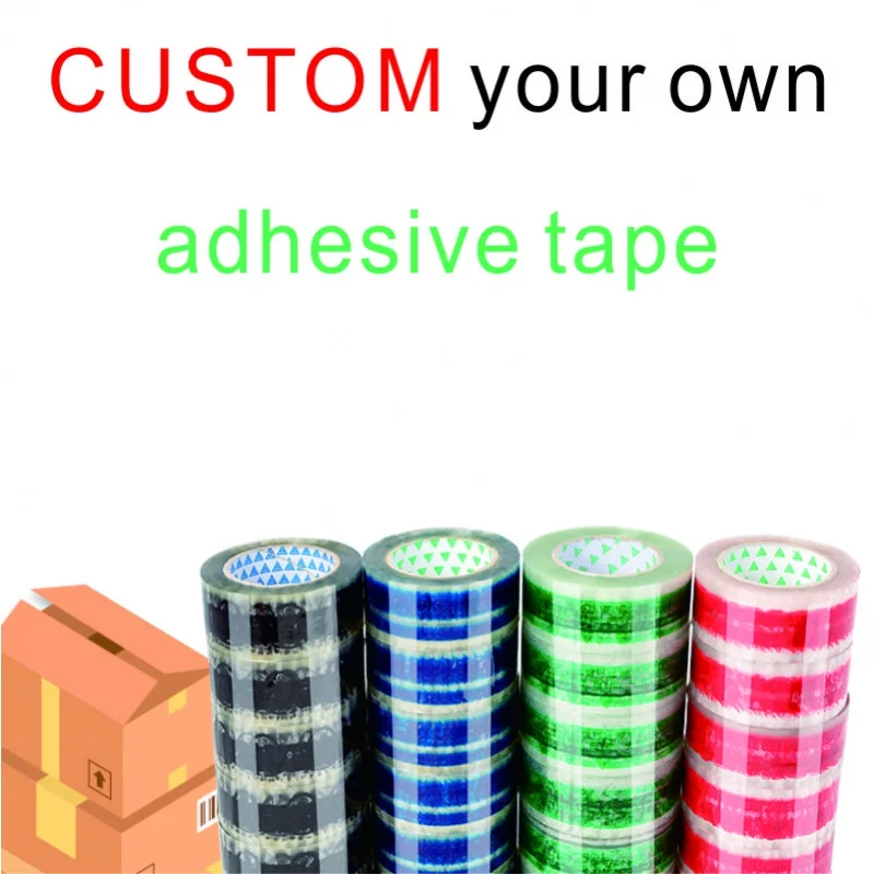 Customized productHigh Quality Custom Logo Printed Colorful Bopp Self Adhesive Tape For Packing