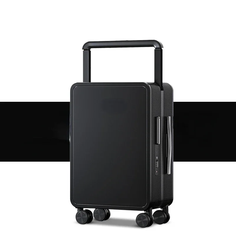 suitcase with ride with TSA lock and wide trolley PC Printed logo Trolley Travel Luggage