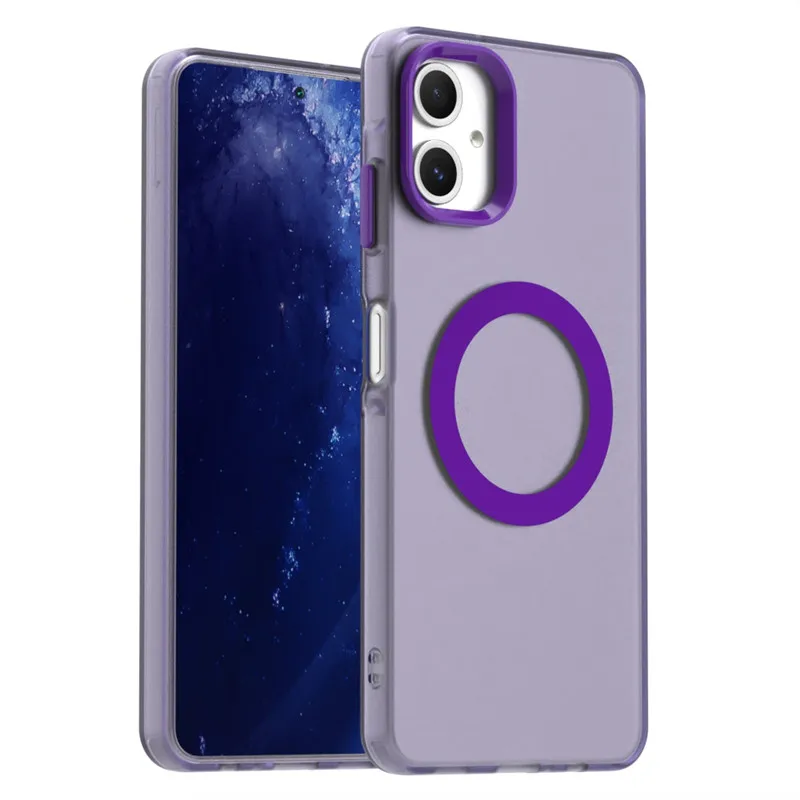 For Samsung Galaxy A06 4G Case For Samsung A06 4G Cover 6.7 inch Translucent Candy Color Matte Magnetic Shockproof Bumper