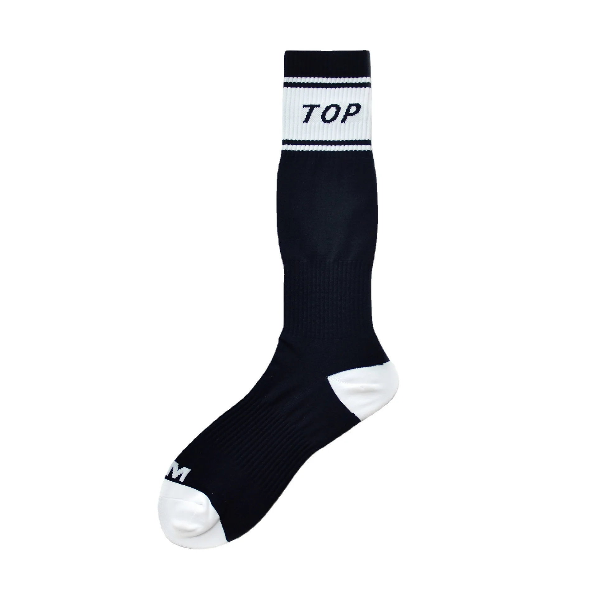 Chaussettes de sport longues en nylon pour hommes, chaussettes de football, bas mi-mollet, haut à lettres, absorbant la sueur, chaussettes genci