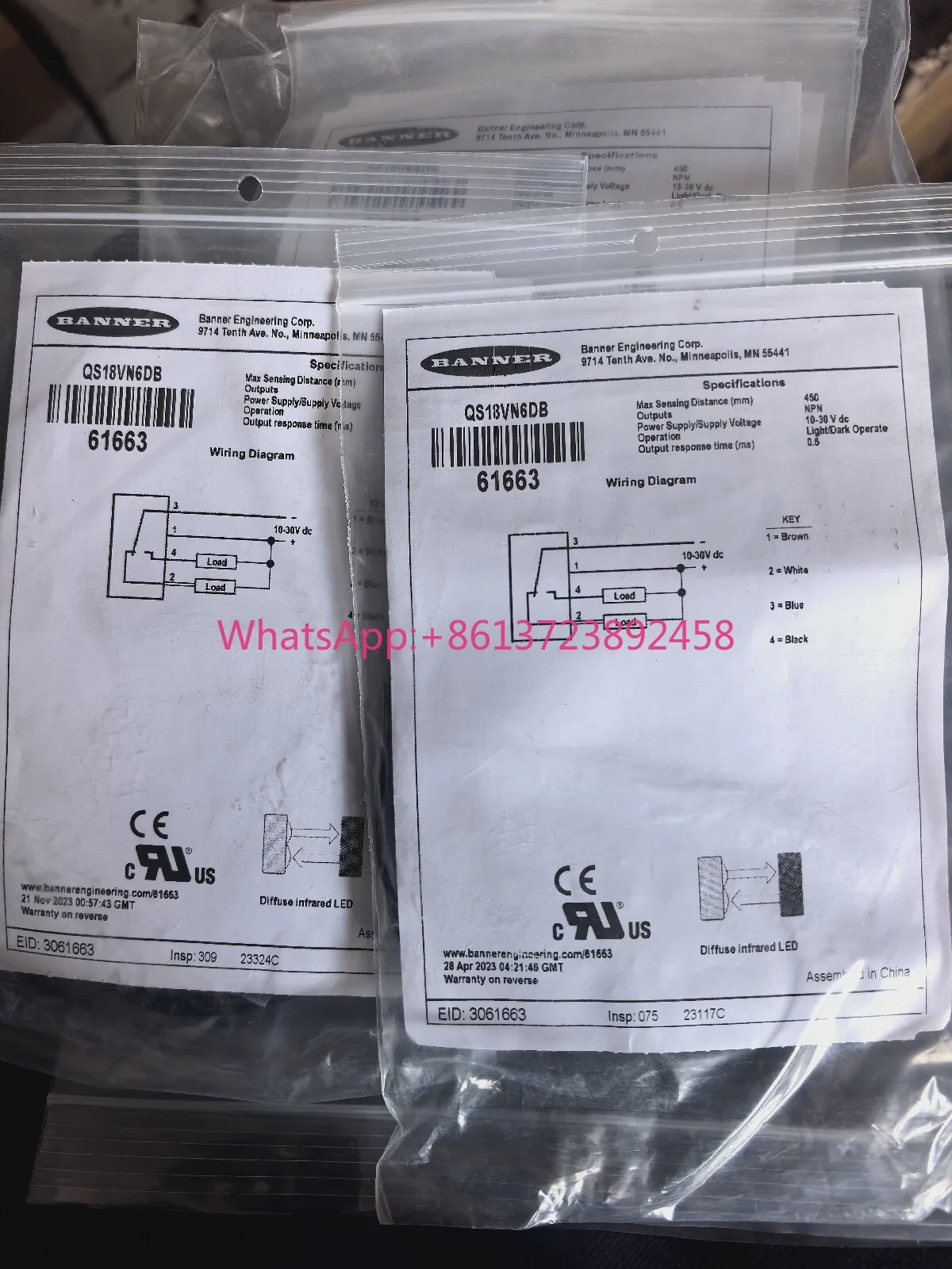 Banner photoelectric switch QS18VN6DB new original with packaging _ quantity 6 sets, high quality