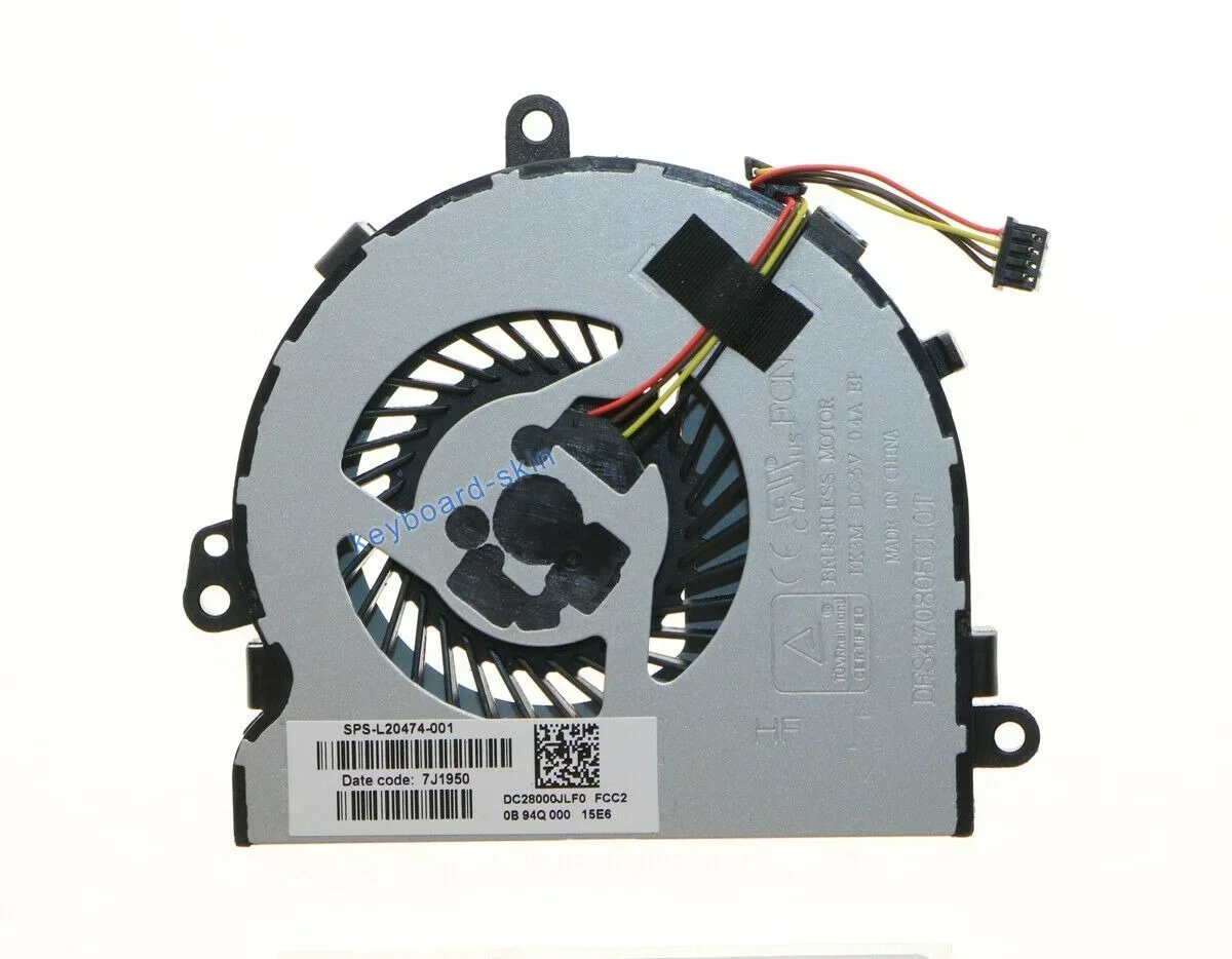 

New For HP 15-DB 15-DB0005CY 15-DB0006CY 15-DB0007CY 15Q-DX 15T-DS 250 255 256 G7 TPN-C129 TPN-C130 L20474-001 Laptop CPU Fan