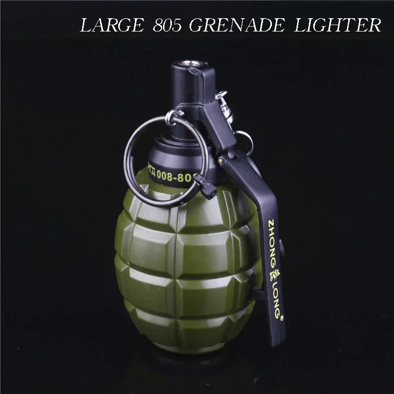 Creative and Popular Metal 808 Soviet PKA Grenade Large Simulation Military Grenade Prop Model Windproof Lighter