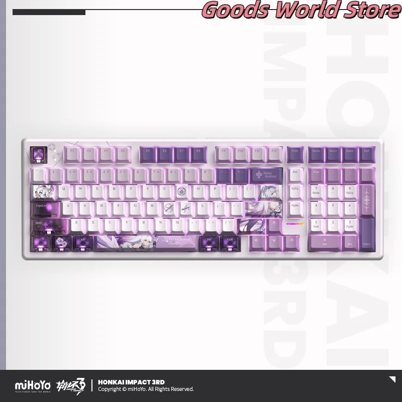 

В наличии механическая клавиатура Kiana, оригинальный товар Honkai Impact 3, костюм Kiana для косплея, аниме-игра Herrscher of Finality, подарок