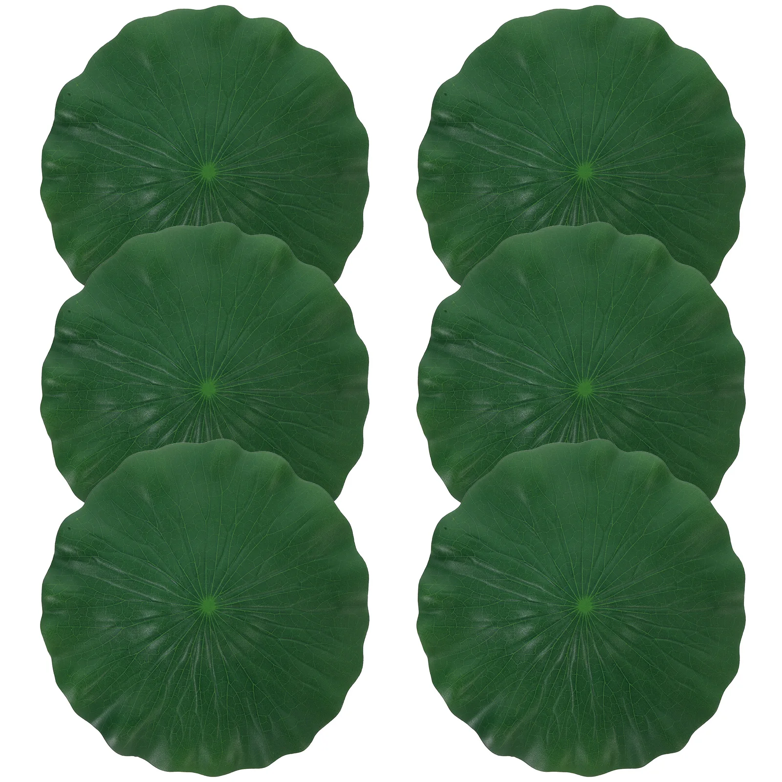 

6 pcs Artificial Lotus Leaves Decoration for Fish Tank Pond Floating Plants Simulation Greenery Aquarium Props