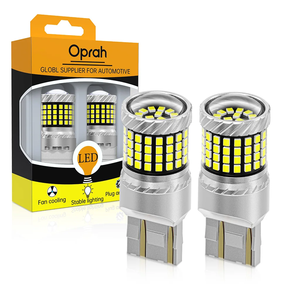 Oprah 2pcs 12V 24V Car Led Light 1156 BA15S BAU15S 1157 BAY15D 7440 7443 3157 Front Tail Turn Signal Lamps DRL Side Parking Bulb