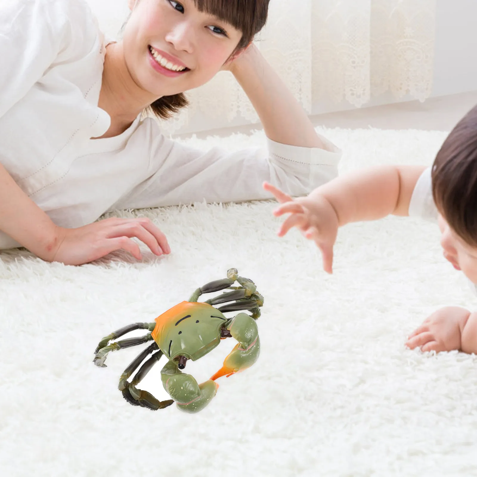 crab-simulation-educational-prop-plastic-realistic-sea-animal-decoration-aquarium-terrarium-interactive-learning-playset