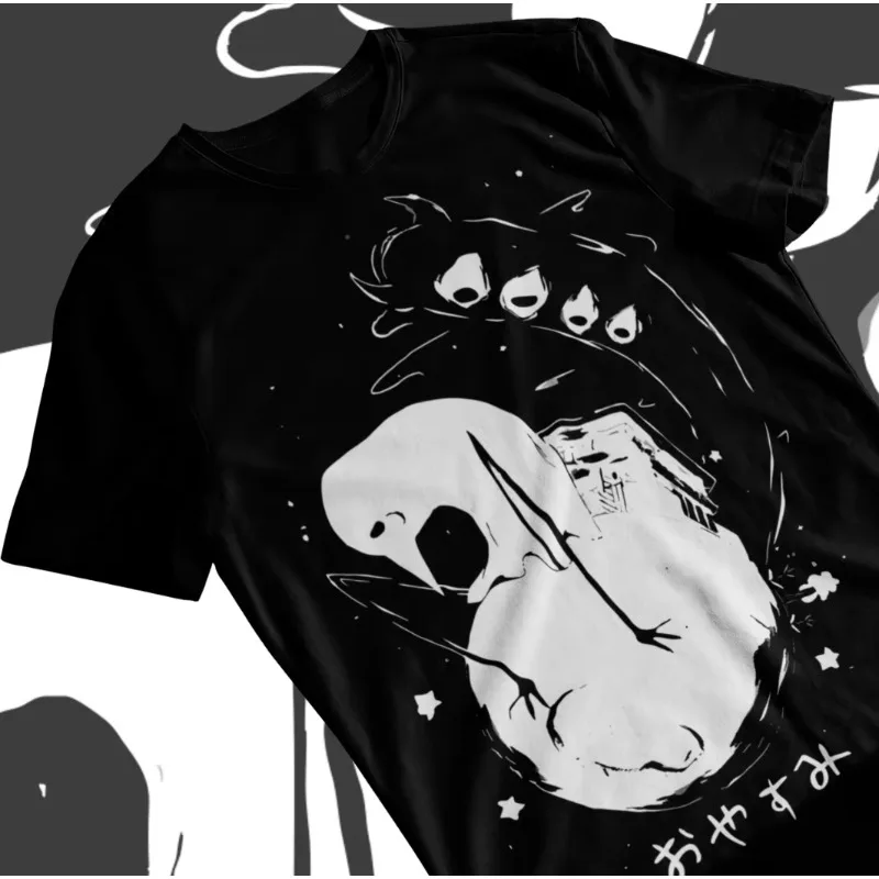 Tendencia Verano 2025 Cosplay Neutral Blanco y Negro Oyasumi Goodnight Punpun Camiseta, Aiko Tanaka Anime Camisa Manga Camiseta Suave