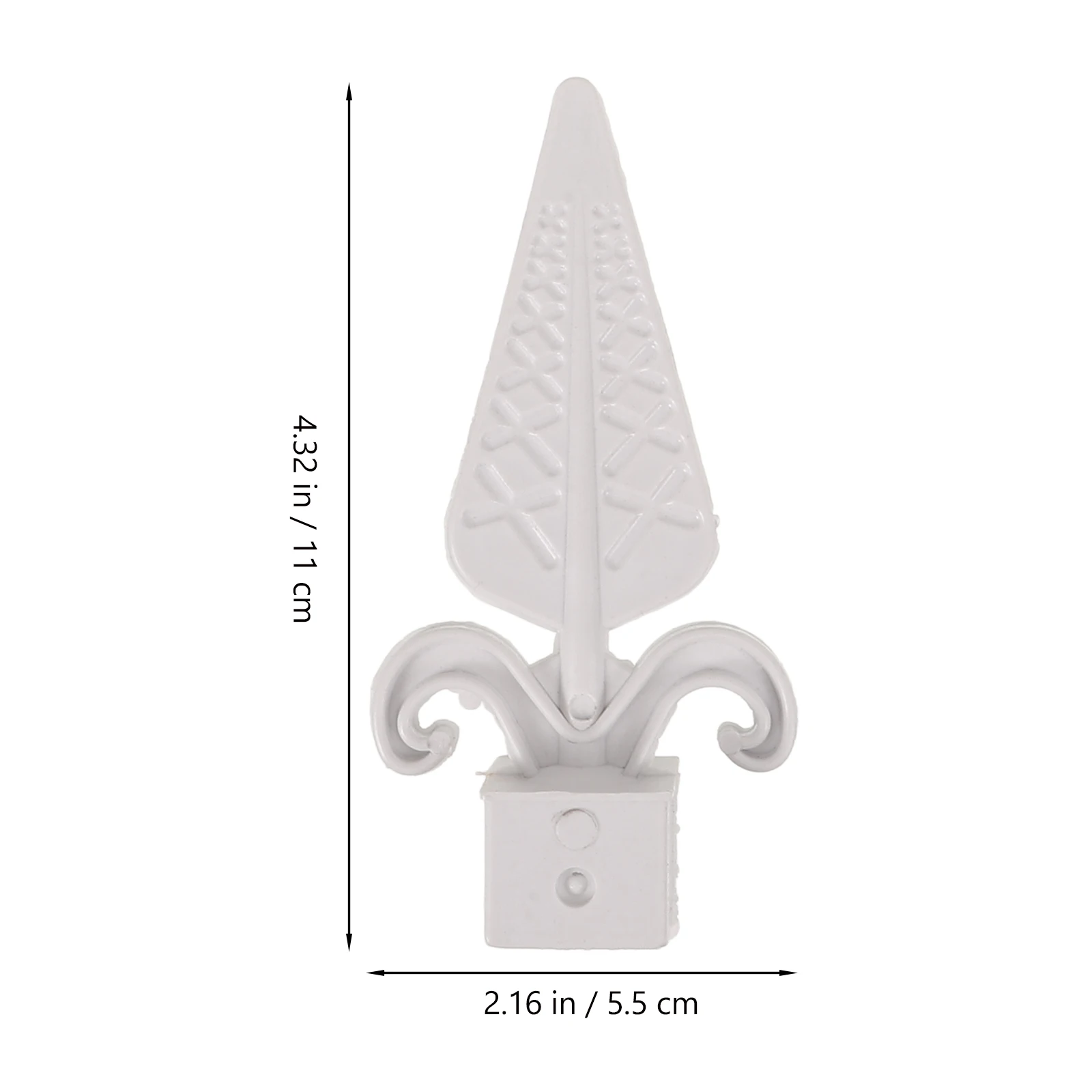 10 pezzi di accessori per punta di lancia in plastica durevole per esterni, top per pali, decorazioni per bordi del cancello, facili da installare, topper per recinzione